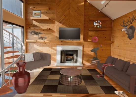 wood design mountain houses 🏡  Design Rendering