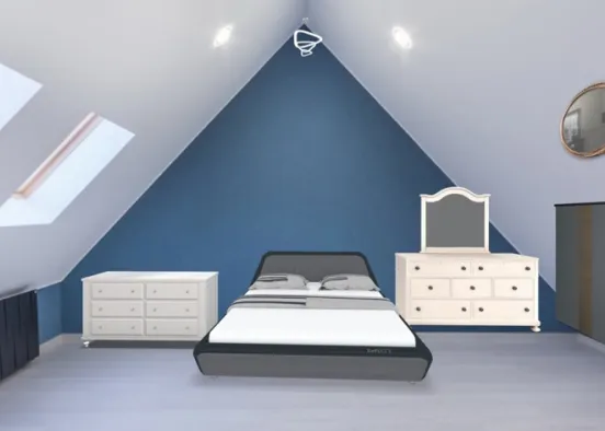 triangle bedroom Design Rendering