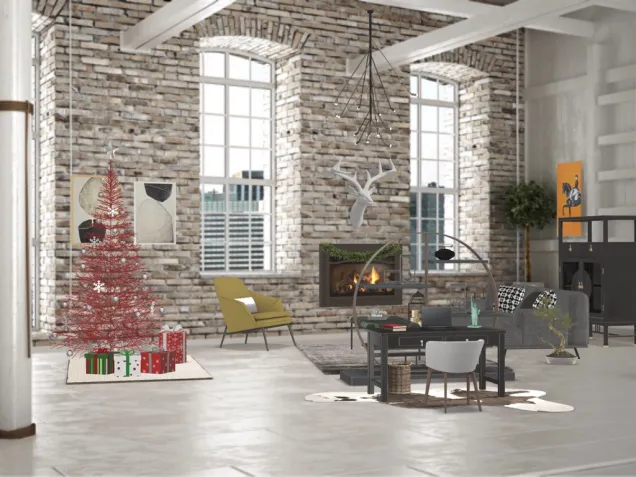 living room(Christmas themed)