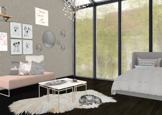 beautiful bedroom Design Rendering