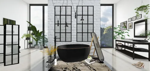 Jungle bathroom