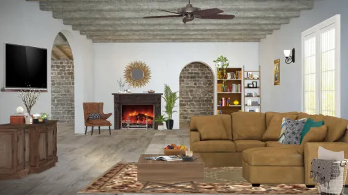 An  English style livingroom 