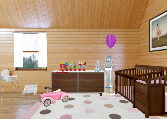 A room for toddlers Design Rendering