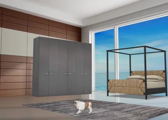 Seaside bedroom Design Rendering