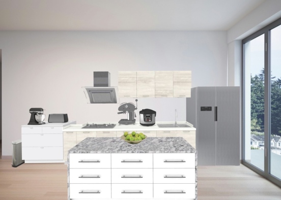 kitchen for cooking  Design Rendering