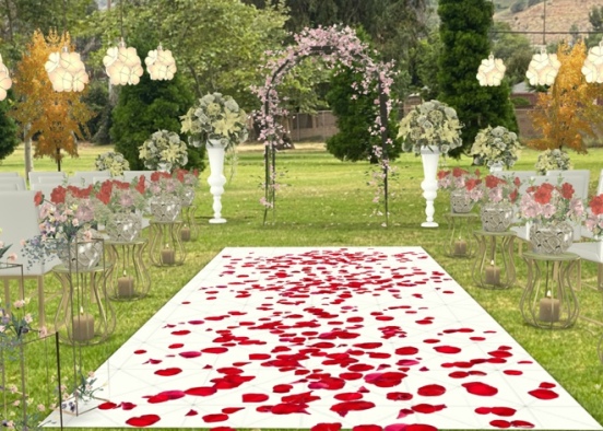 Outdoor Wedding  Design Rendering
