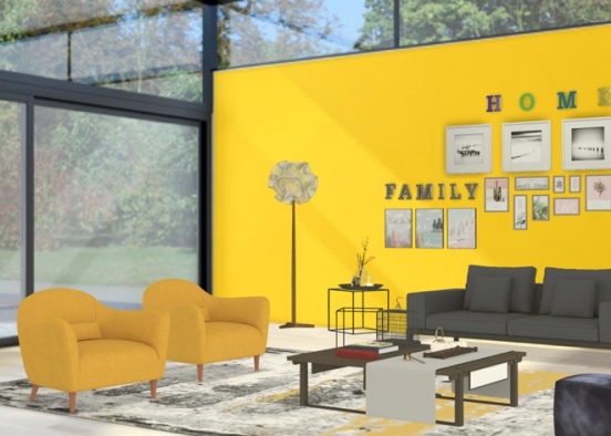 Yellow and Black  Design Rendering