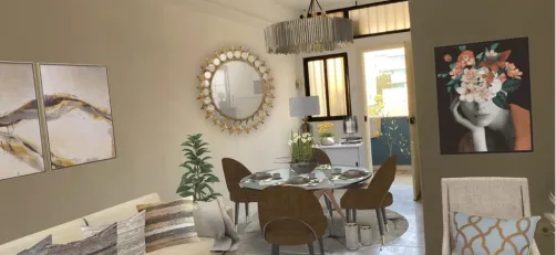 half living room + Dining room
