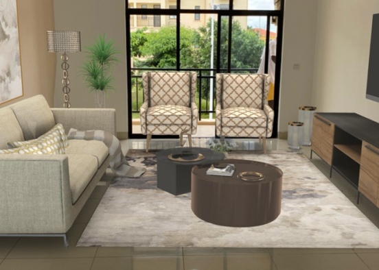 Living Room in condominium ♥️ Design Rendering