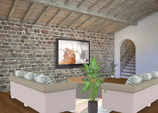 Luxury Living Room Challenge  Design Rendering