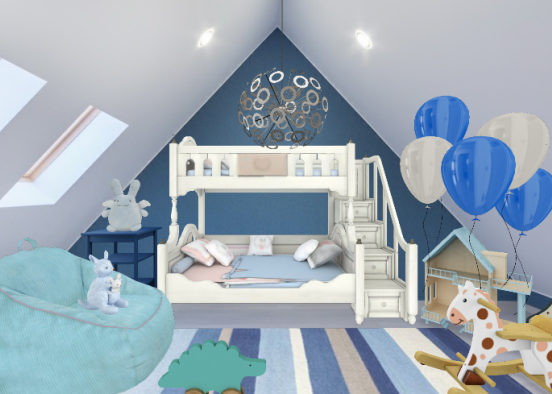 #Bedroom 's Children Design Rendering