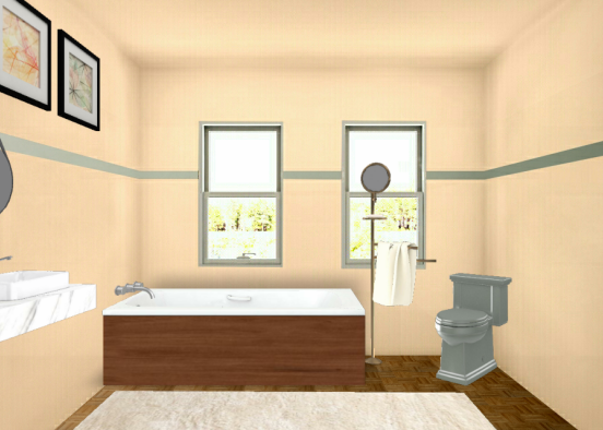 Cute bathroom ♡♡ Design Rendering