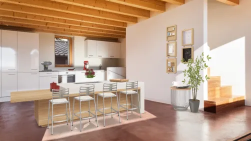 natural light kitchen