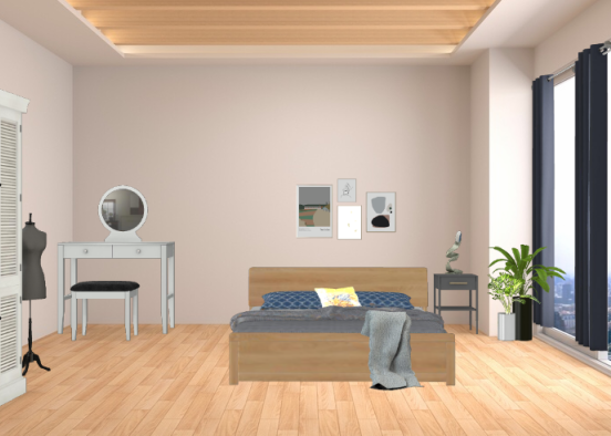 Little bedroom Design Rendering