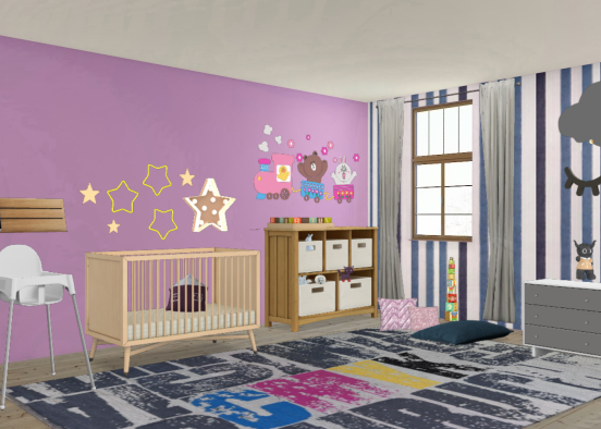 Kids/baby room Design Rendering