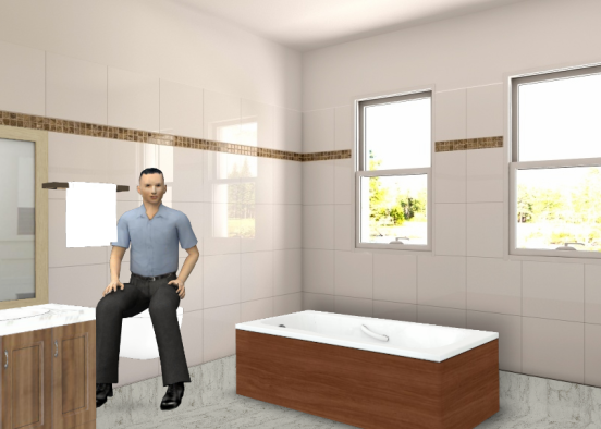 Salle de bain disingne Design Rendering