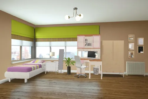 Комната девочки- подростка.