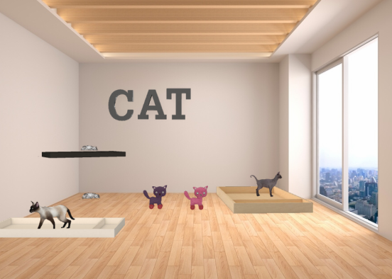 Kitty cat room Design Rendering