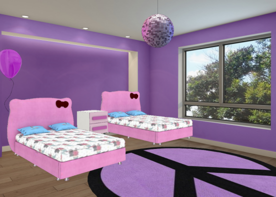 The purple room Design Rendering
