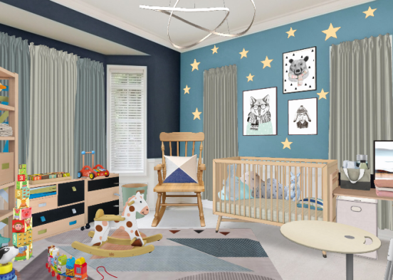 Magical Baby's Room Design Rendering