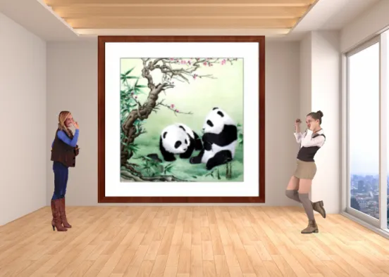 😅 My Friend panda  Design Rendering