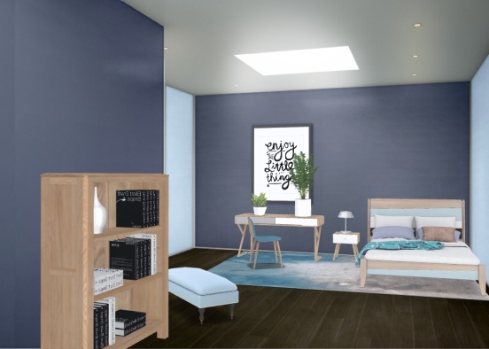 minimalist bedroom  Design Rendering