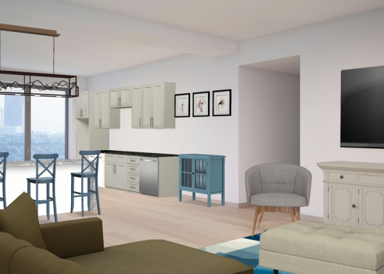 My living area pt 2 Design Rendering