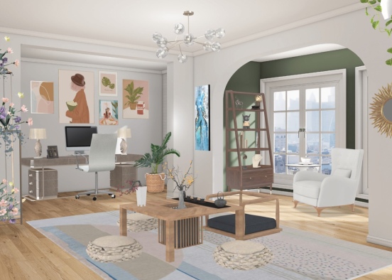 pastel apartment  Design Rendering