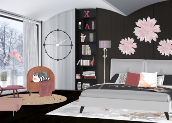 Winter Inspired Teens Bedroom 120521 Design Rendering