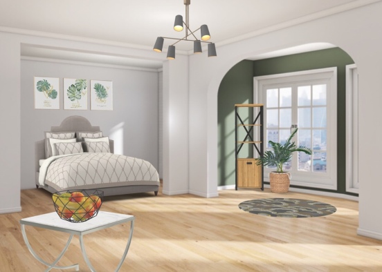 Inspirational bedroom Design Rendering