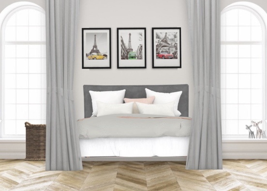 Bedroom In France Design Rendering