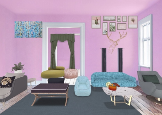 living room 😉😉😉😉 Design Rendering