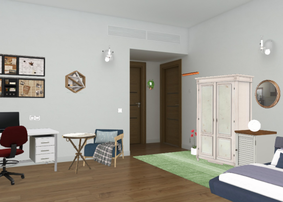Bed Room plan - 01. Design Rendering