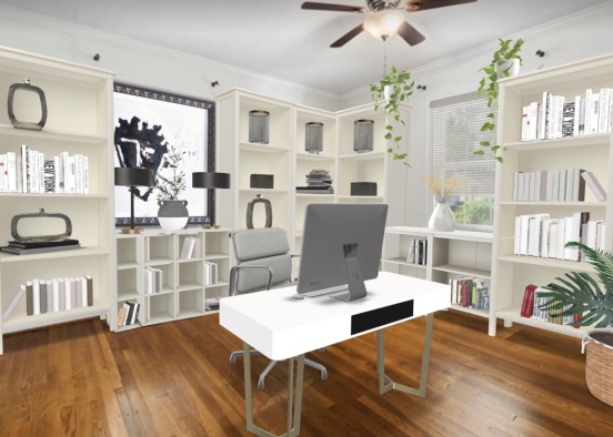 office library Design Rendering