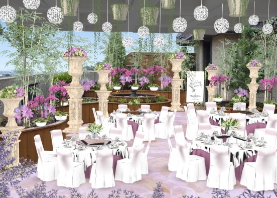 Wedding reception Design Rendering