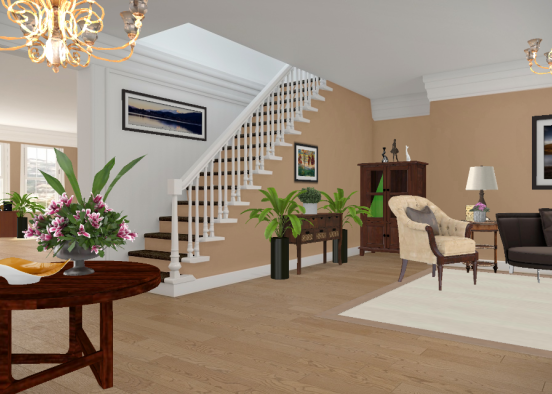 Livingroom/Entry Design Rendering