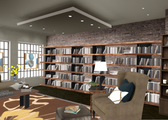 Library in Browns Design Rendering
