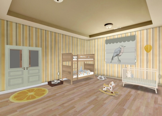 child’s lovely room Design Rendering