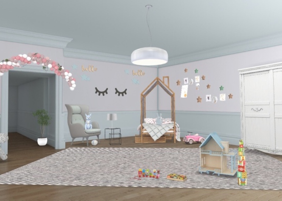 Chambre enfants  Design Rendering