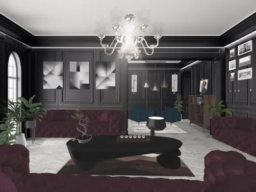 Dark living room