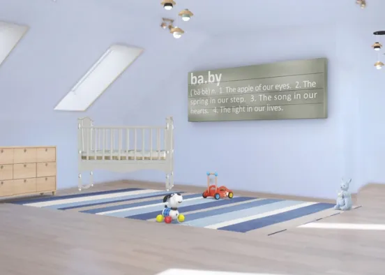 baby room ( boy )  Design Rendering