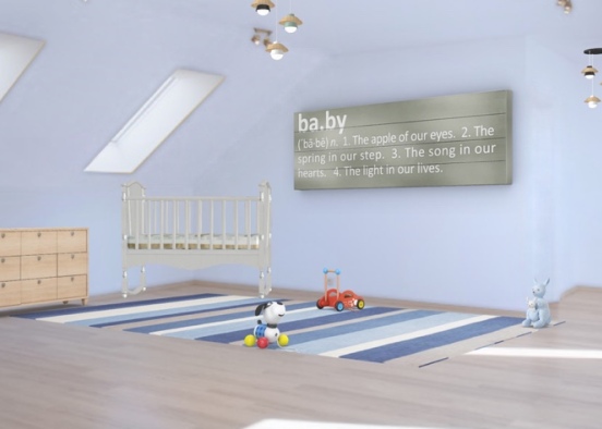 baby room ( boy )  Design Rendering