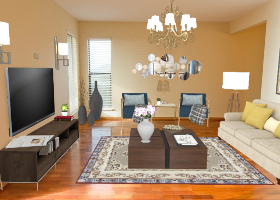 #livingroom #art&decor #arearuges #orange Design Rendering