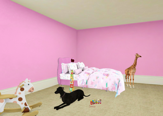 My first big girl bedroom  Design Rendering
