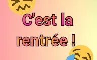 C'est la rentrée