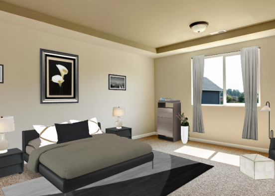 Chambre cozy Design Rendering