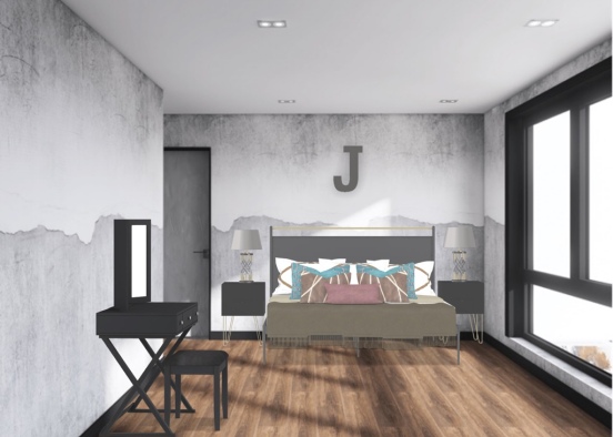 apartment bedroom  Design Rendering