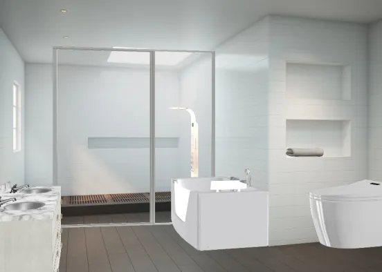 A dream bathroom Design Rendering