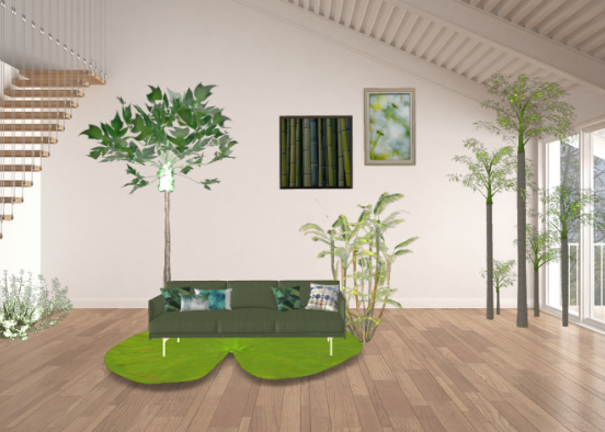 Jungle living room 😁 Design Rendering