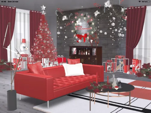Feliz Navidad en rojo